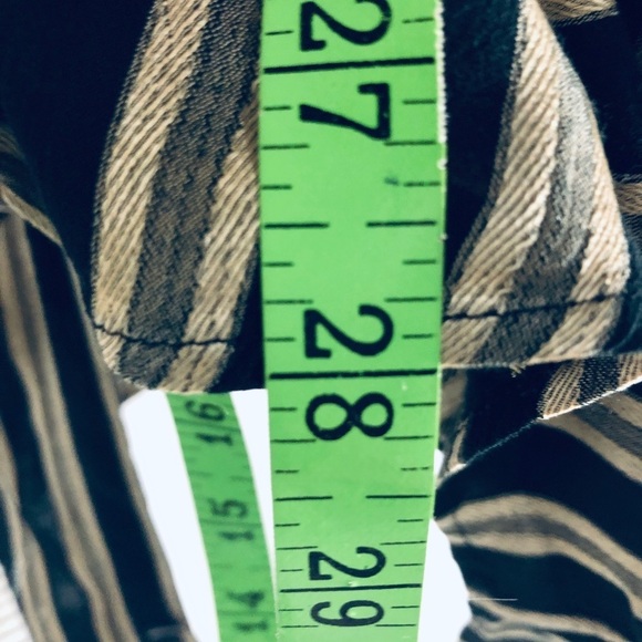 COPY - Mens Black/Tan Striped Dress Shirt.Size medium SingleMom BreastCancer Fu… - Picture 6 of 6